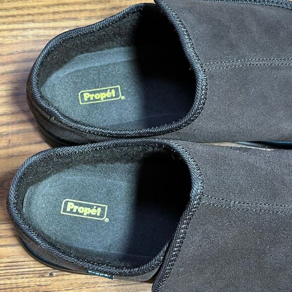 Propet Men’s Brown Coleman Slipper Suede Sz 10 - Picture 7 of 12